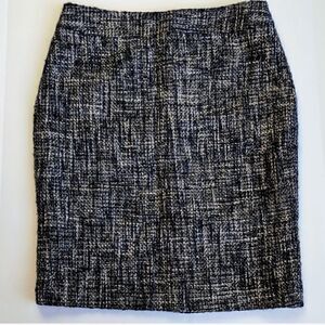Jones New York Wool Blend Woven Pencil Skirt